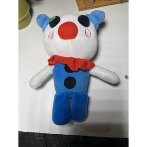 PIGGY Roblox Clowny Plush 10" White & Blue Mini Toon Stuffed Animal Toy